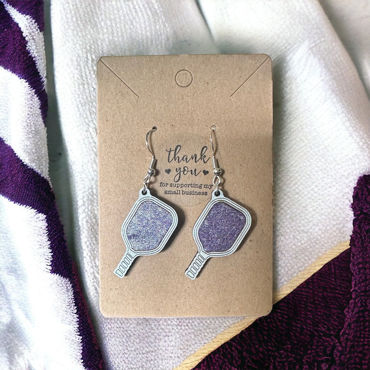 Pickleball Paddle Drop Earrings