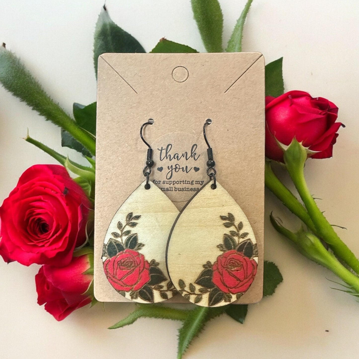 Rose Princess Inspired Earrings