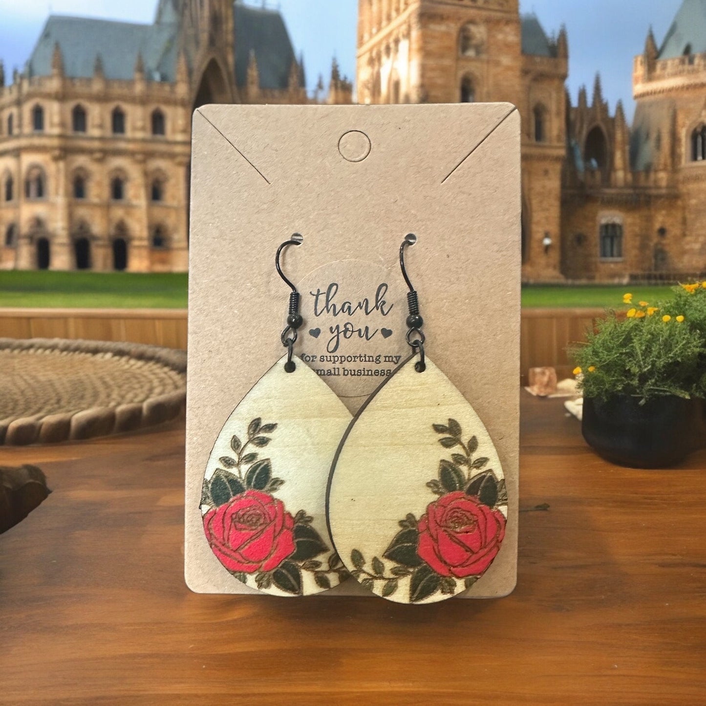 Rose Princess Inspired Earrings