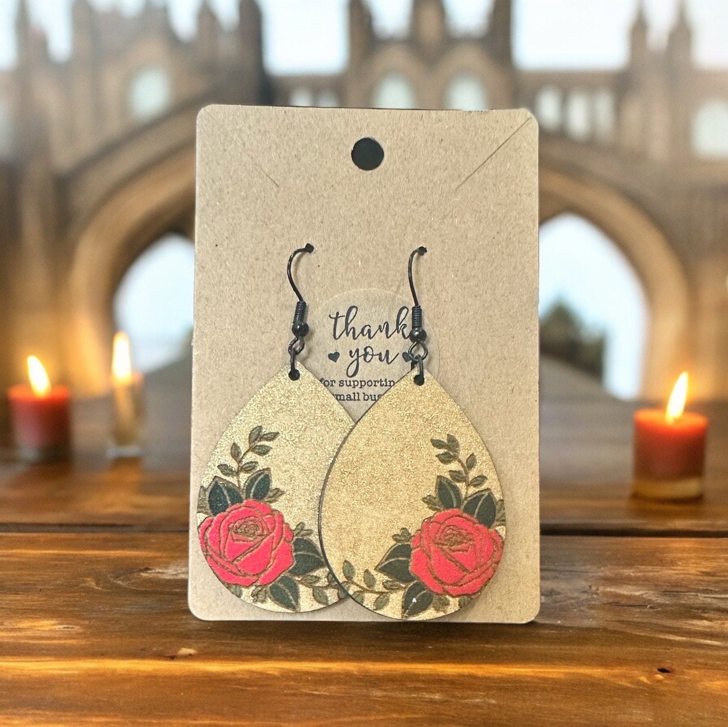 Rose Princess Inspired Earrings
