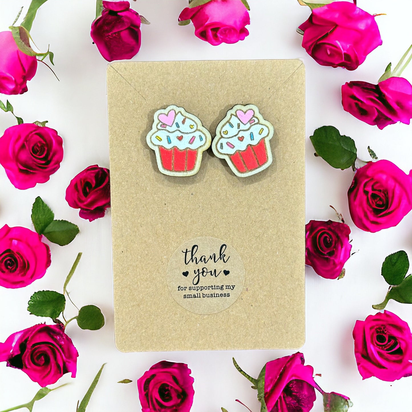 Sweetheart Cupcake Earrings