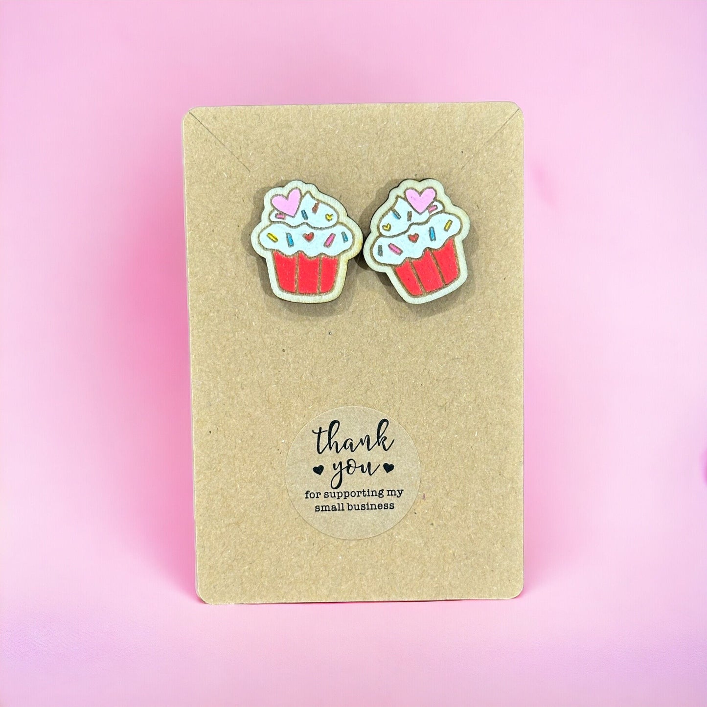 Sweetheart Cupcake Earrings