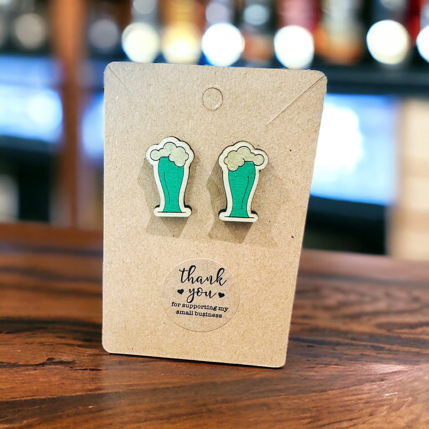 Lucky Brew Beer Earrings