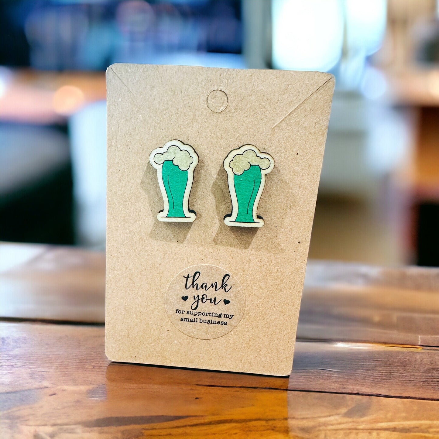 Lucky Brew Beer Earrings