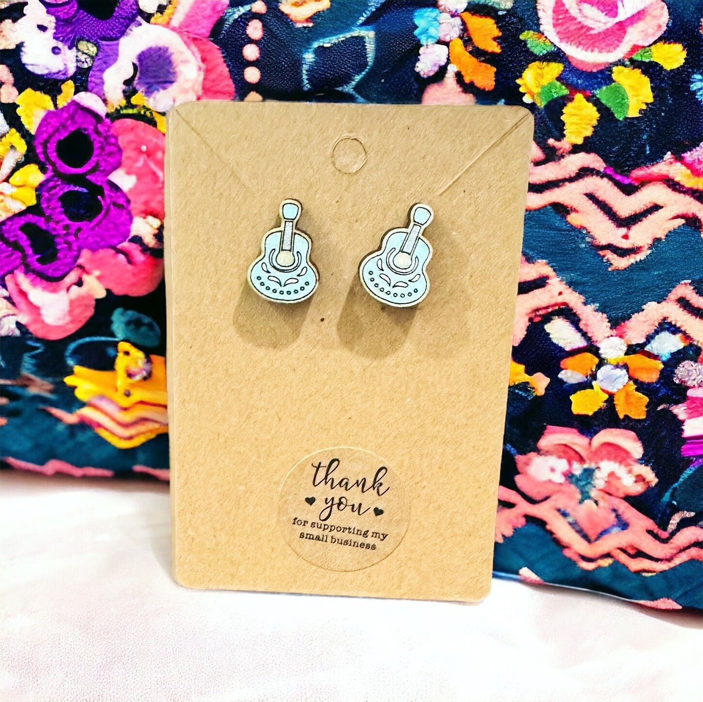 Mariachi Guitar Earrings