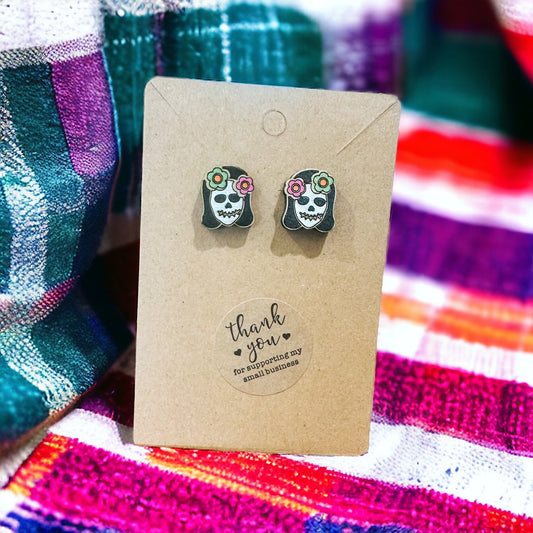 La Catrina Skeleton Earrings