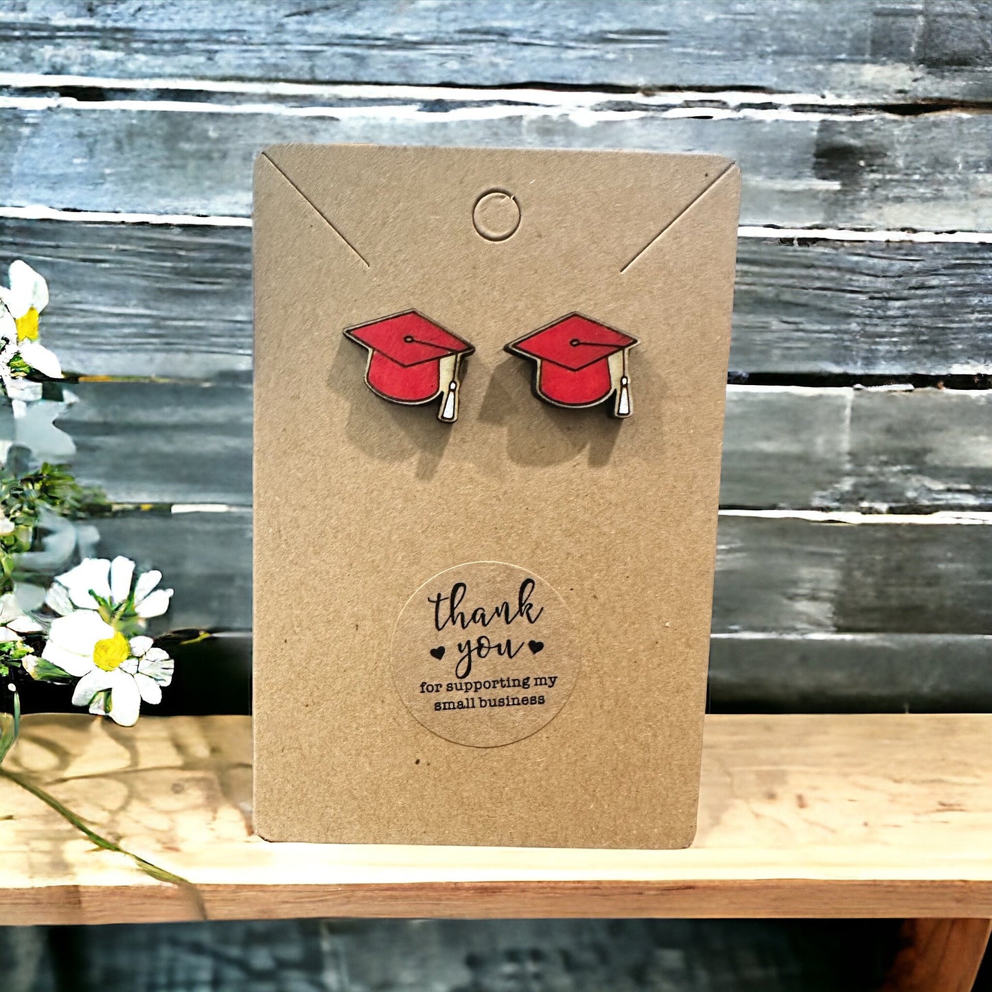Graduation Hat Earrings