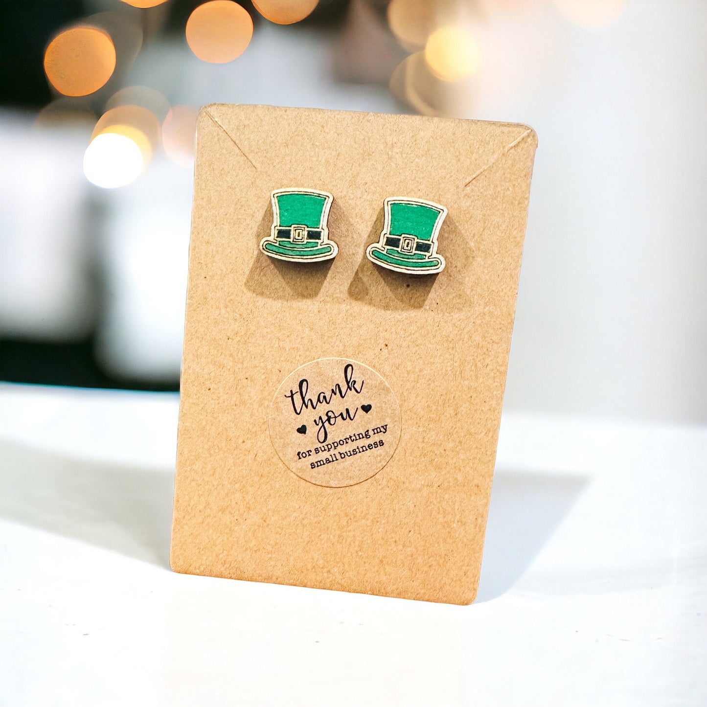 Leprechaun Hat Earrings