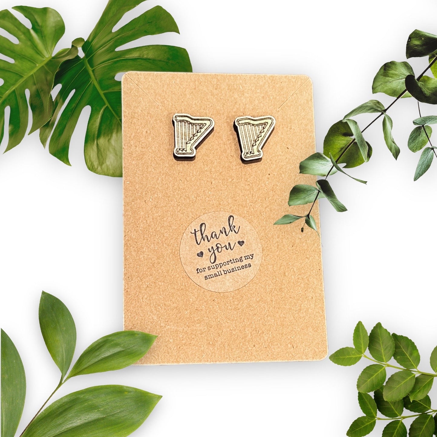 Irish Harp Earrings