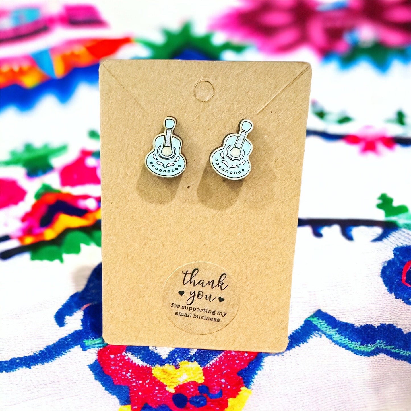 Mariachi Guitar Earrings