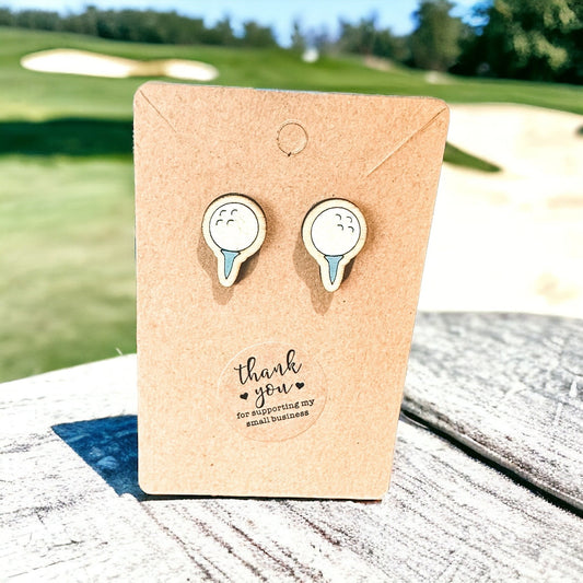 Golf Ball Earrings