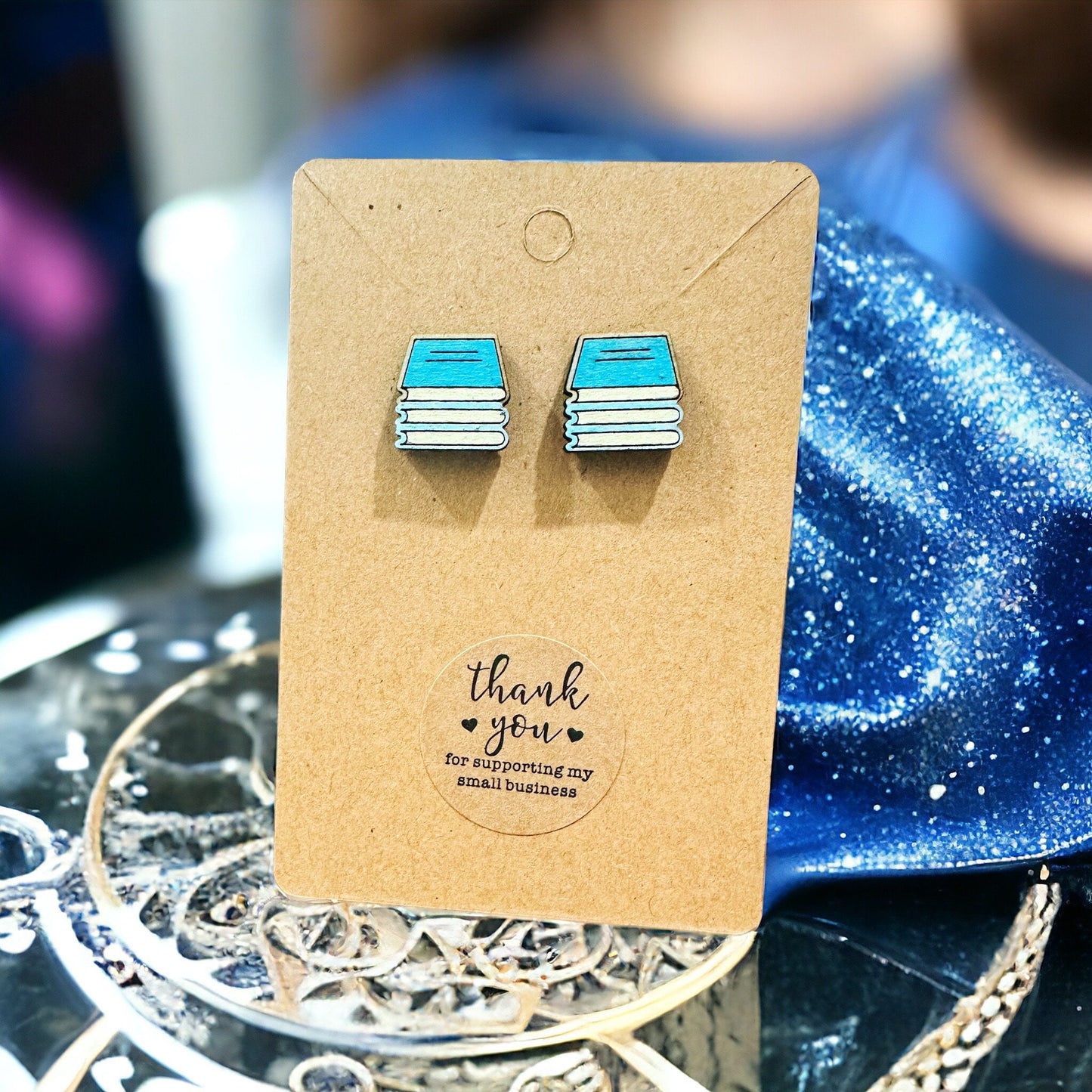 Book Stack Earrings