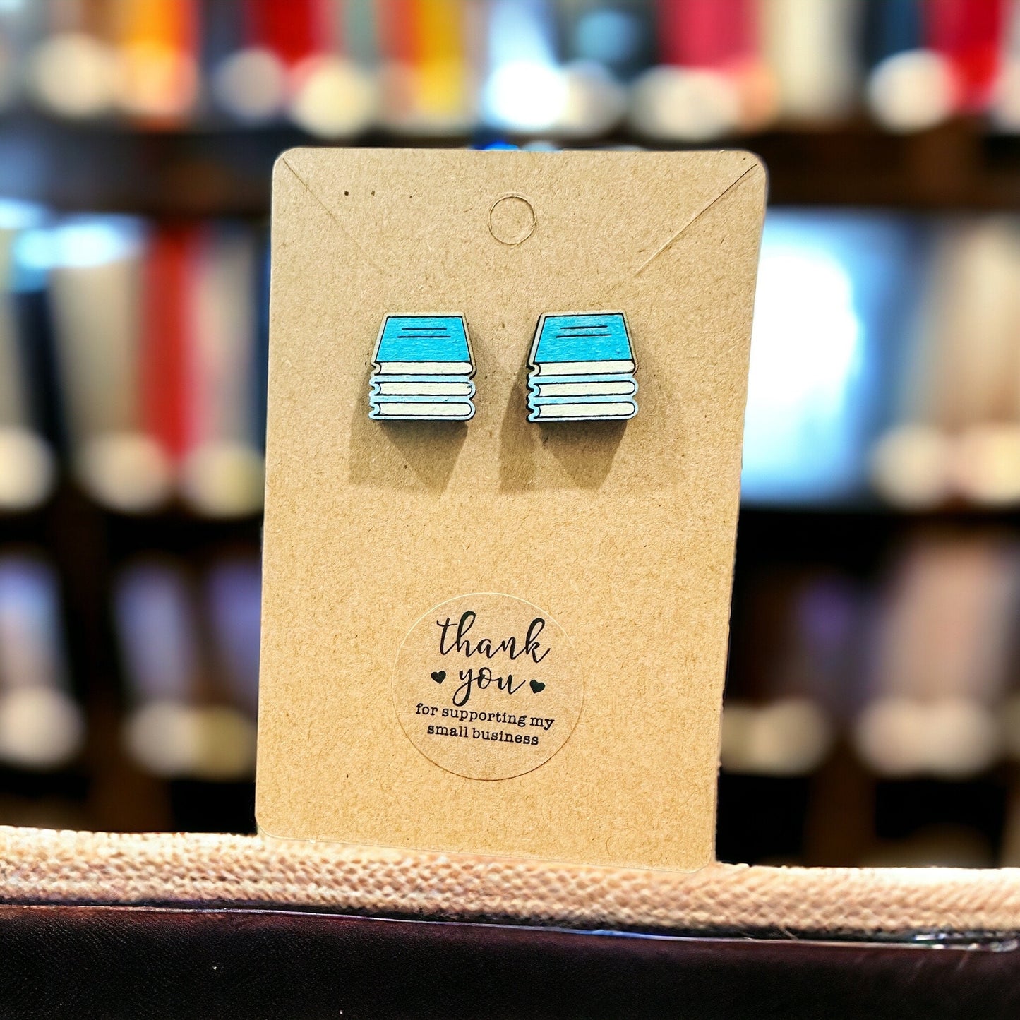 Book Stack Earrings