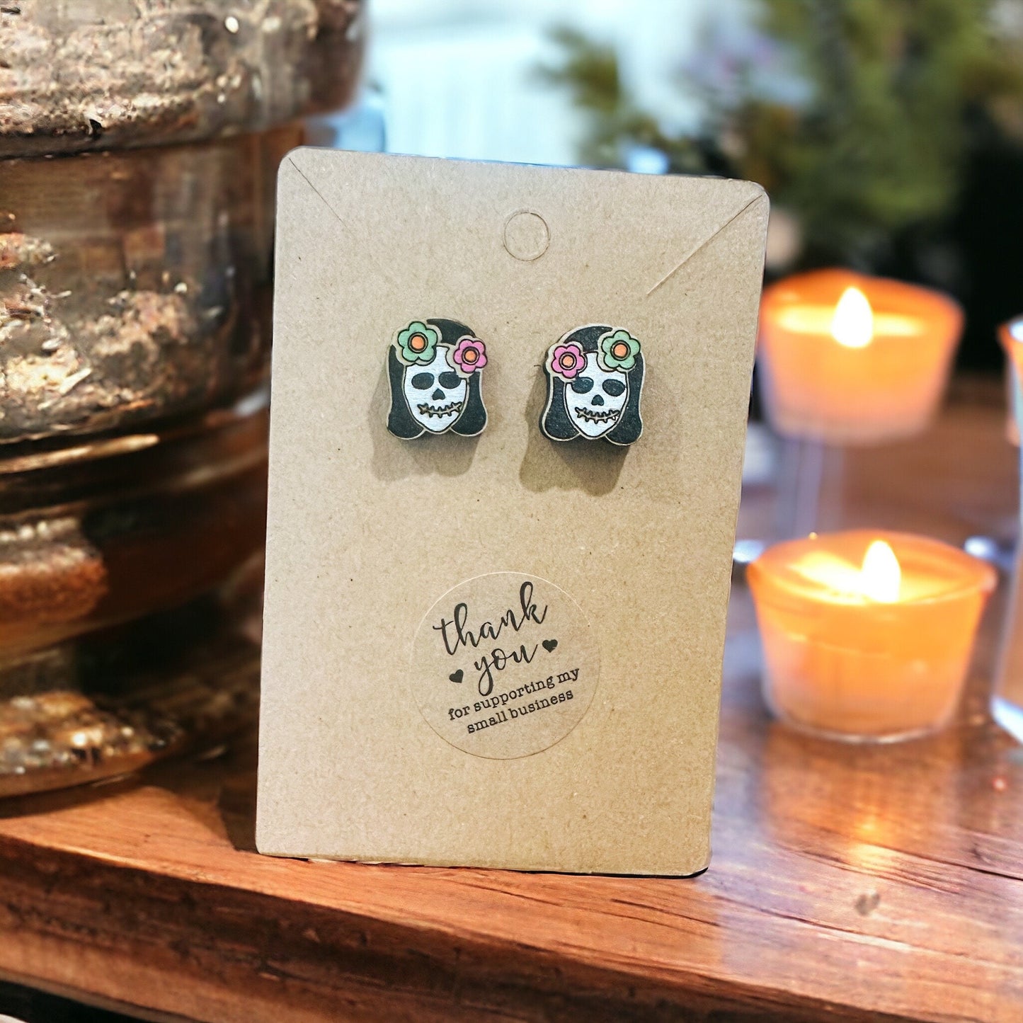 La Catrina Skeleton Earrings