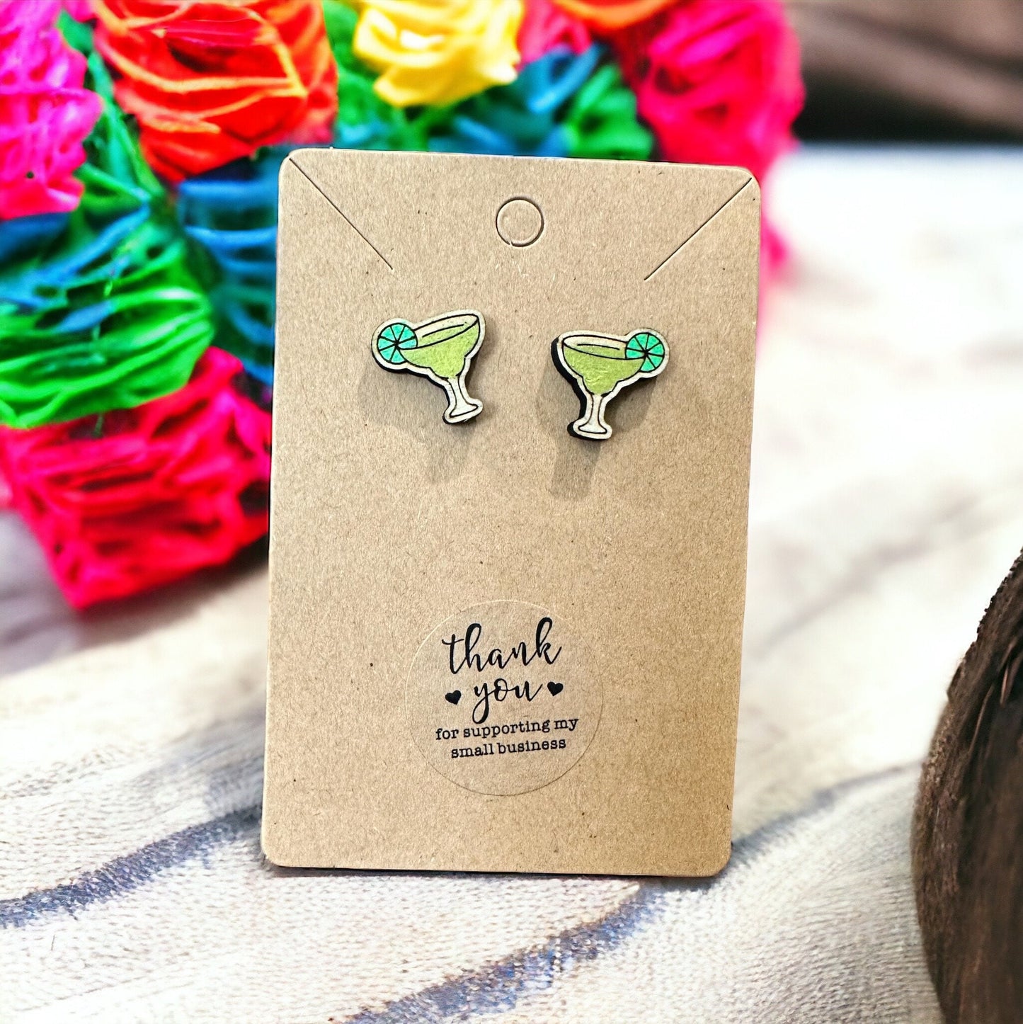 Margarita - Tequila, Salt, Lime Earrings