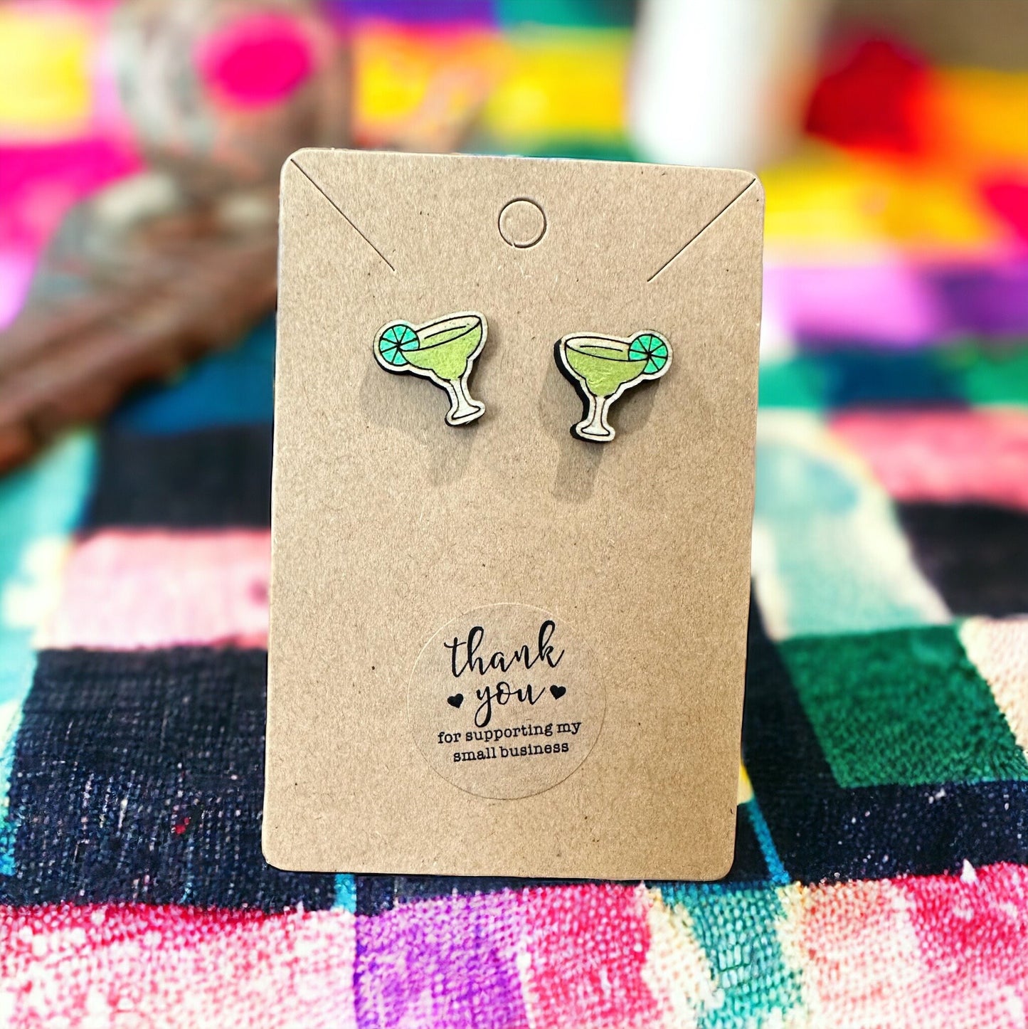 Margarita - Tequila, Salt, Lime Earrings
