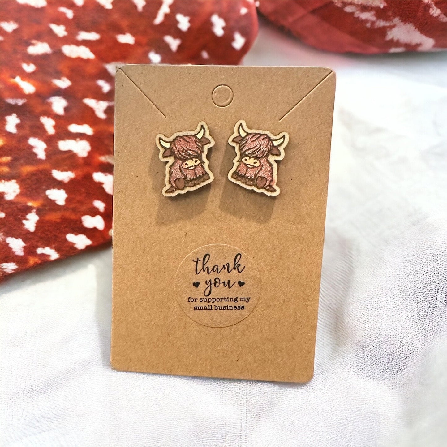 Highland Cow Earrings