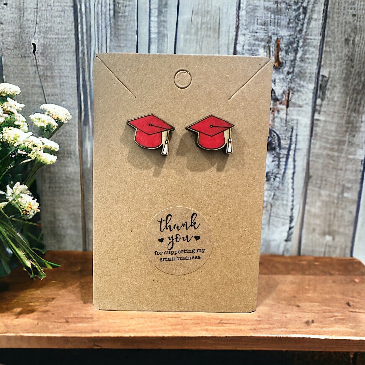 Graduation Hat Earrings