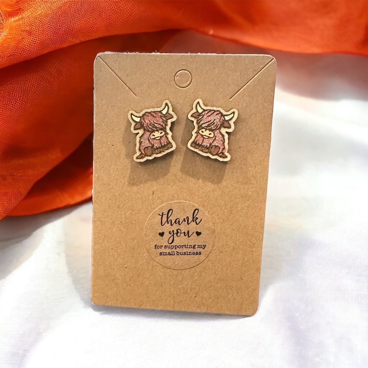Highland Cow Earrings
