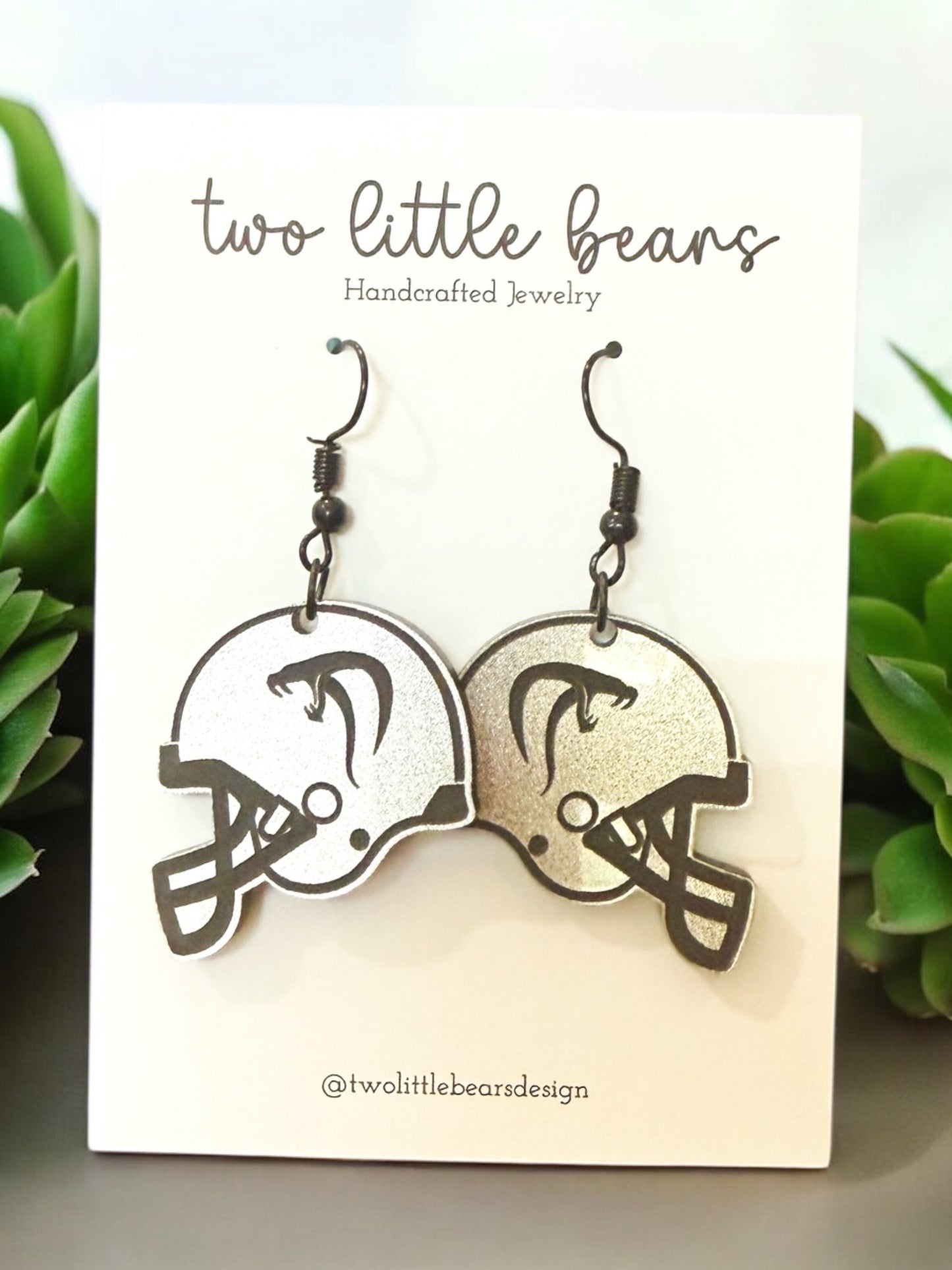 Viper Football Earrings