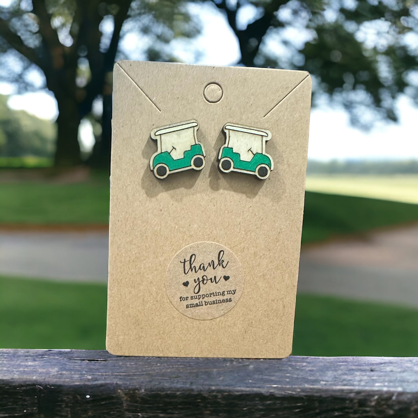 Golf Cart Earrings