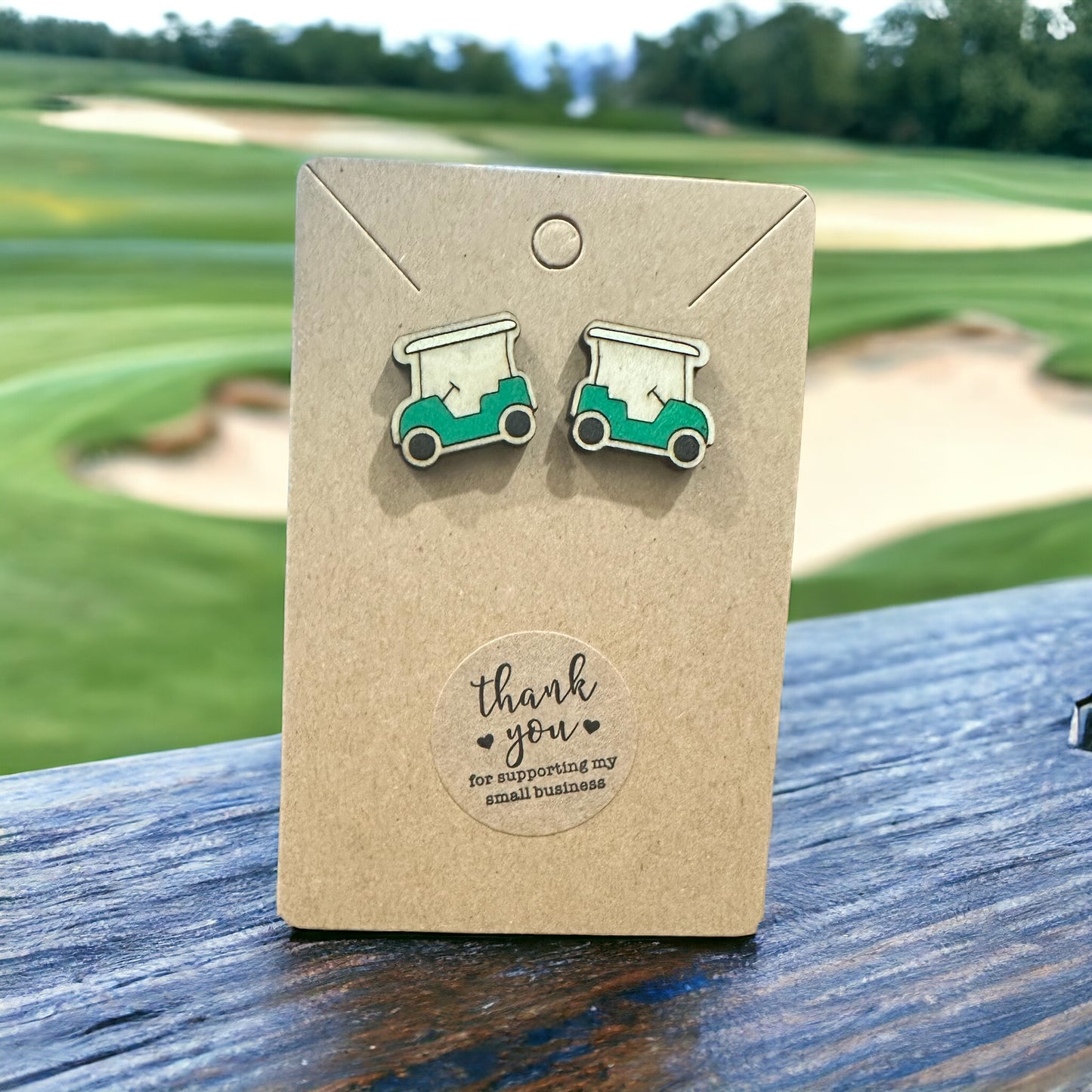 Golf Cart Earrings