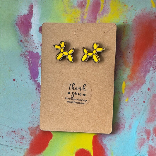 Balloon Dog Earrings