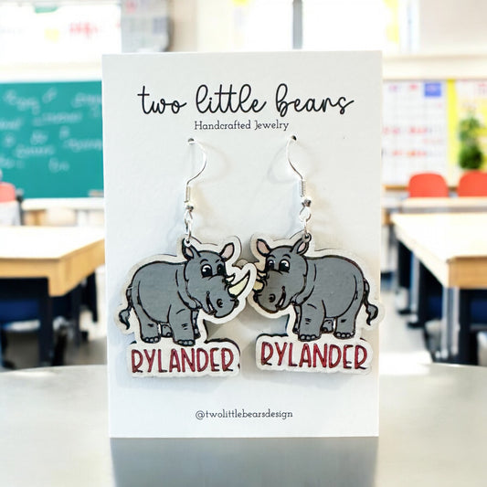 Rylander Rhinos Earrings