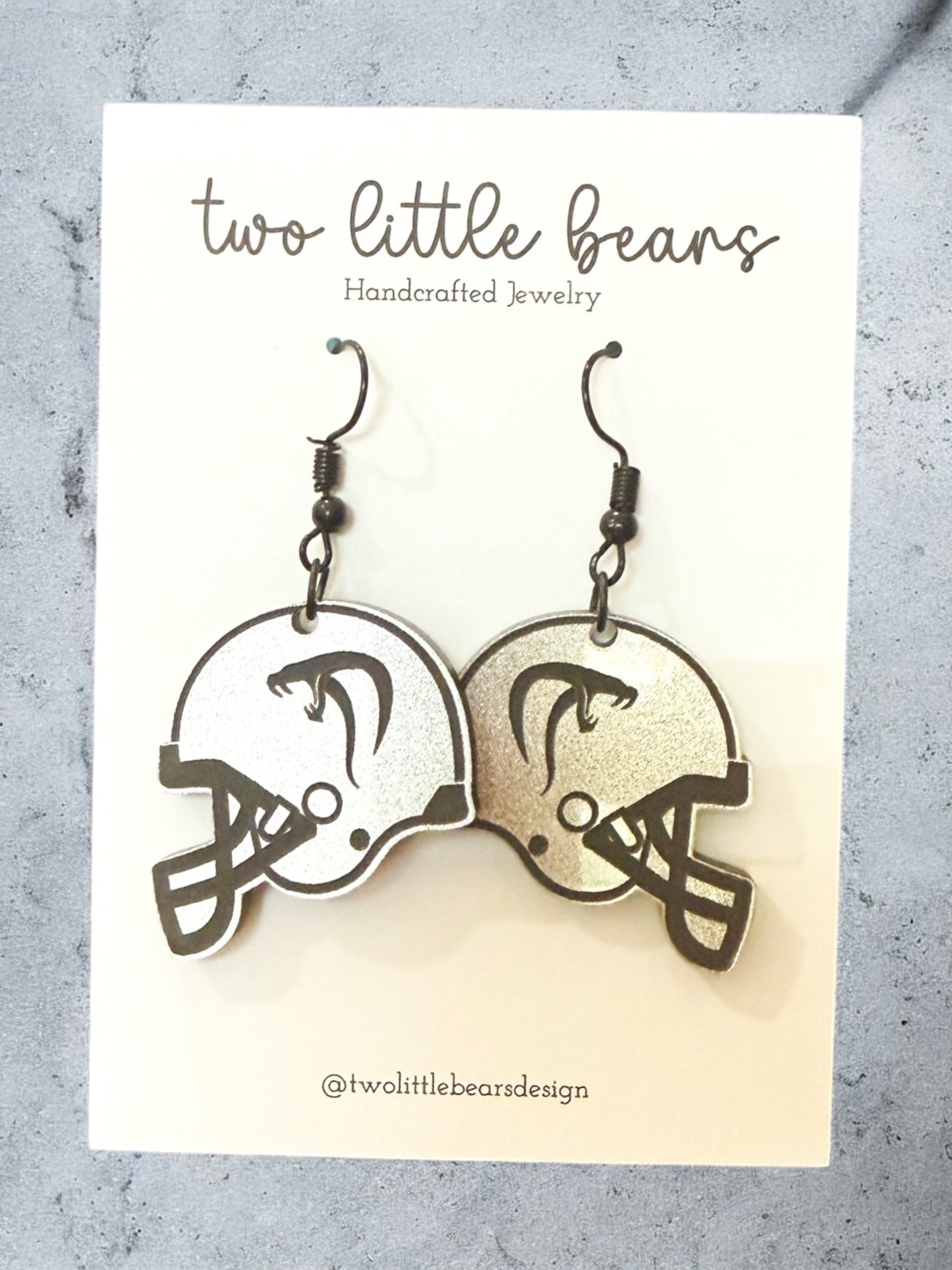 Viper Football Earrings
