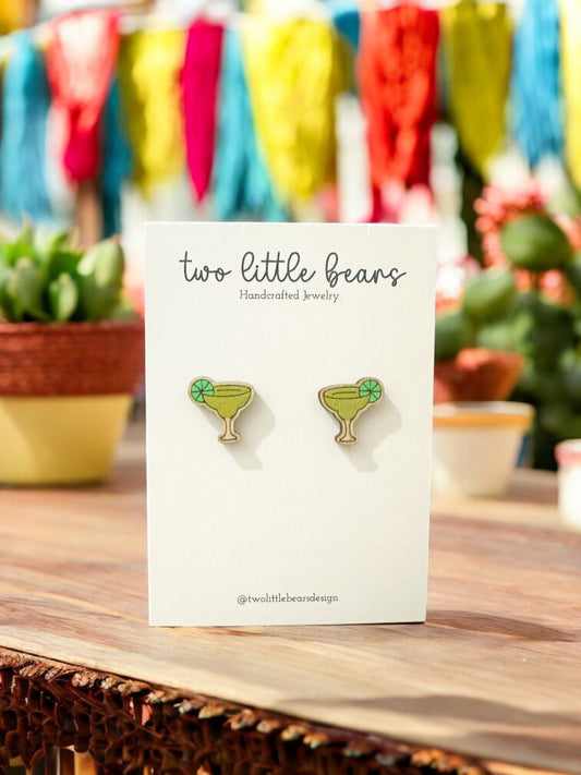 Margarita - Tequila, Salt, Lime Earrings