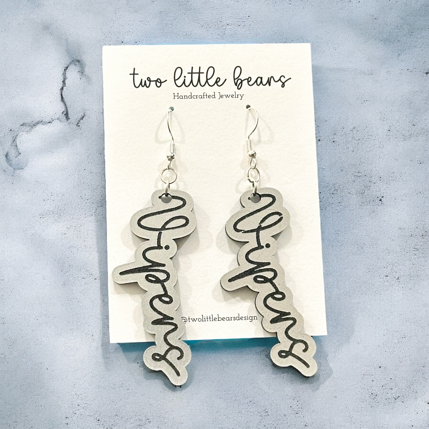 Vipers Script Earrings