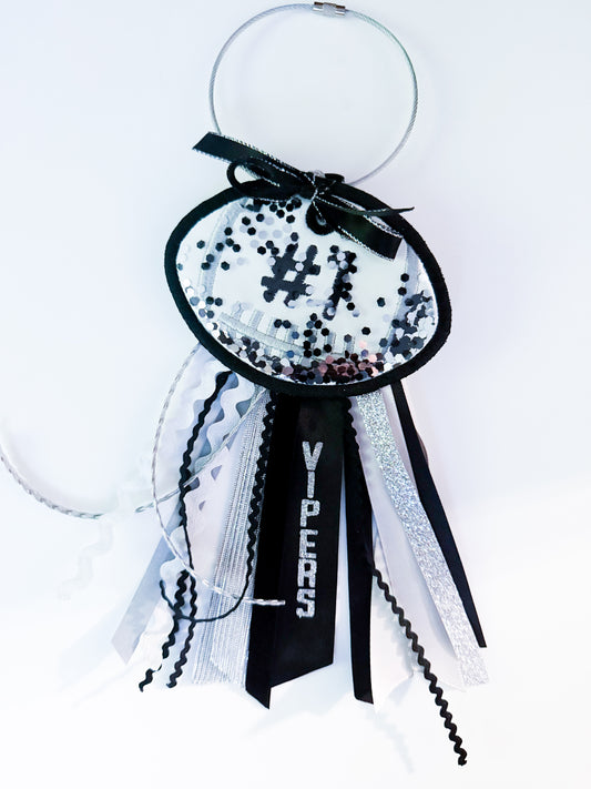 Football Shaker Bag Tag