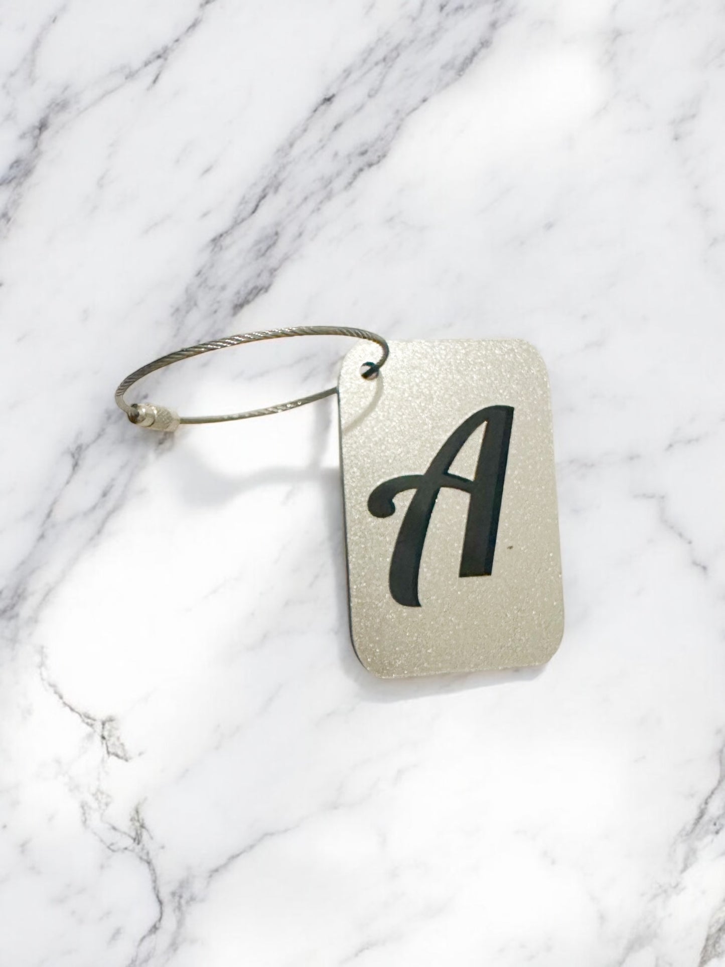 Viper Tile Initial Name Bag Tag