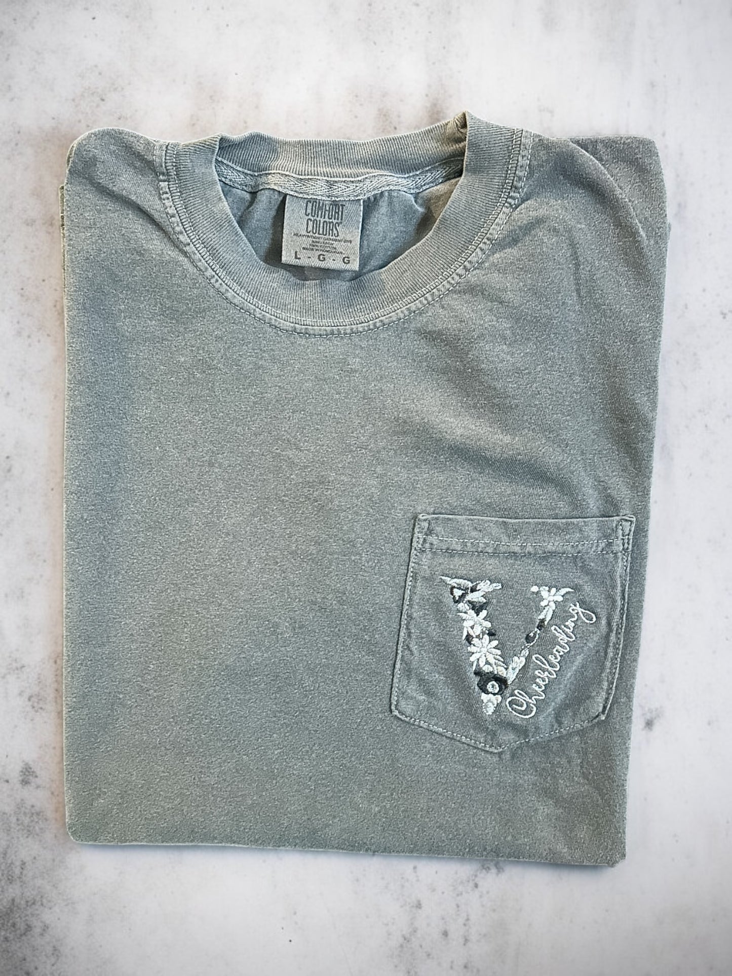 Vandy Cheerleading Floral Pocket T-Shirt