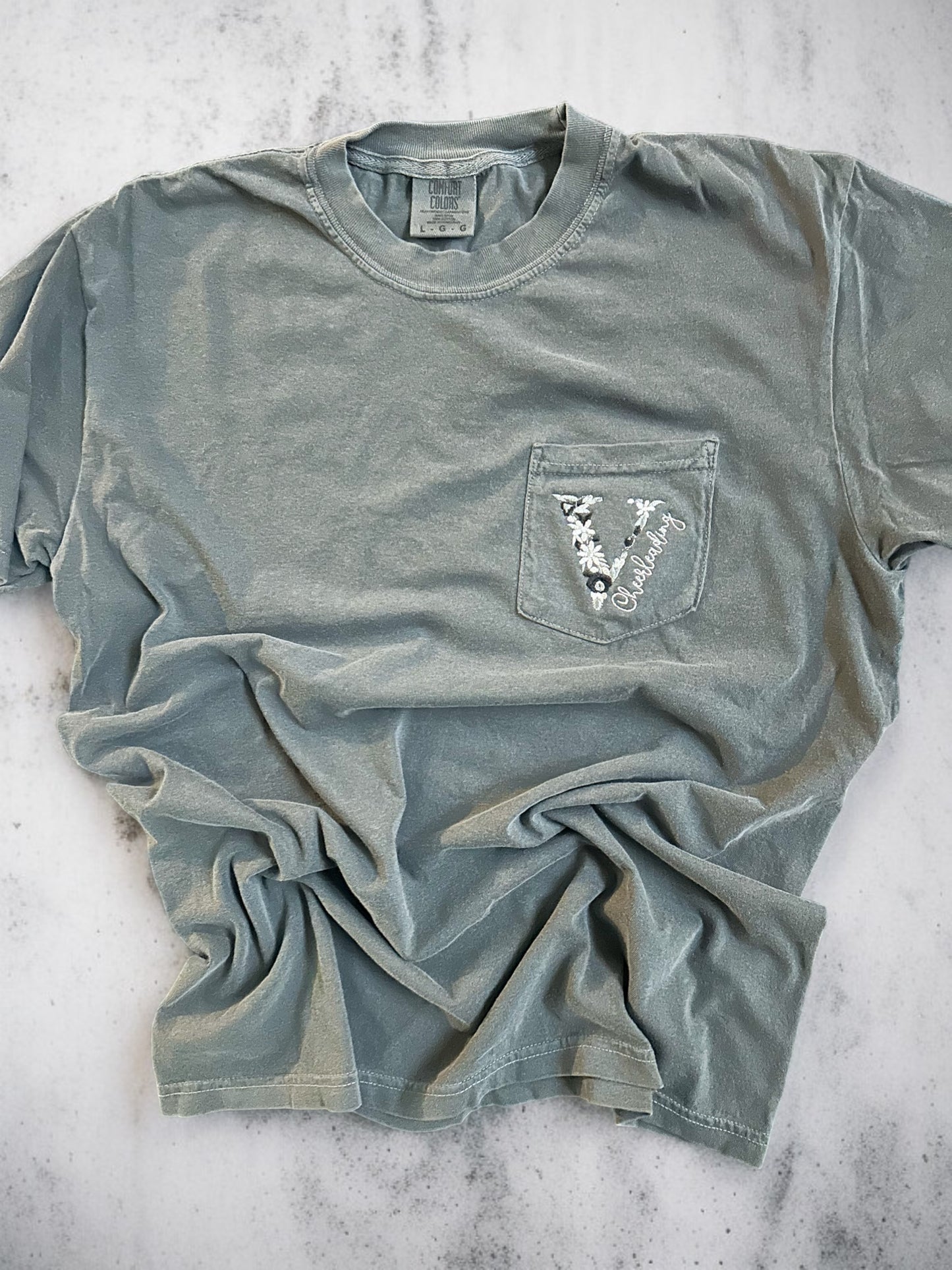 Vandy Cheerleading Floral Pocket T-Shirt