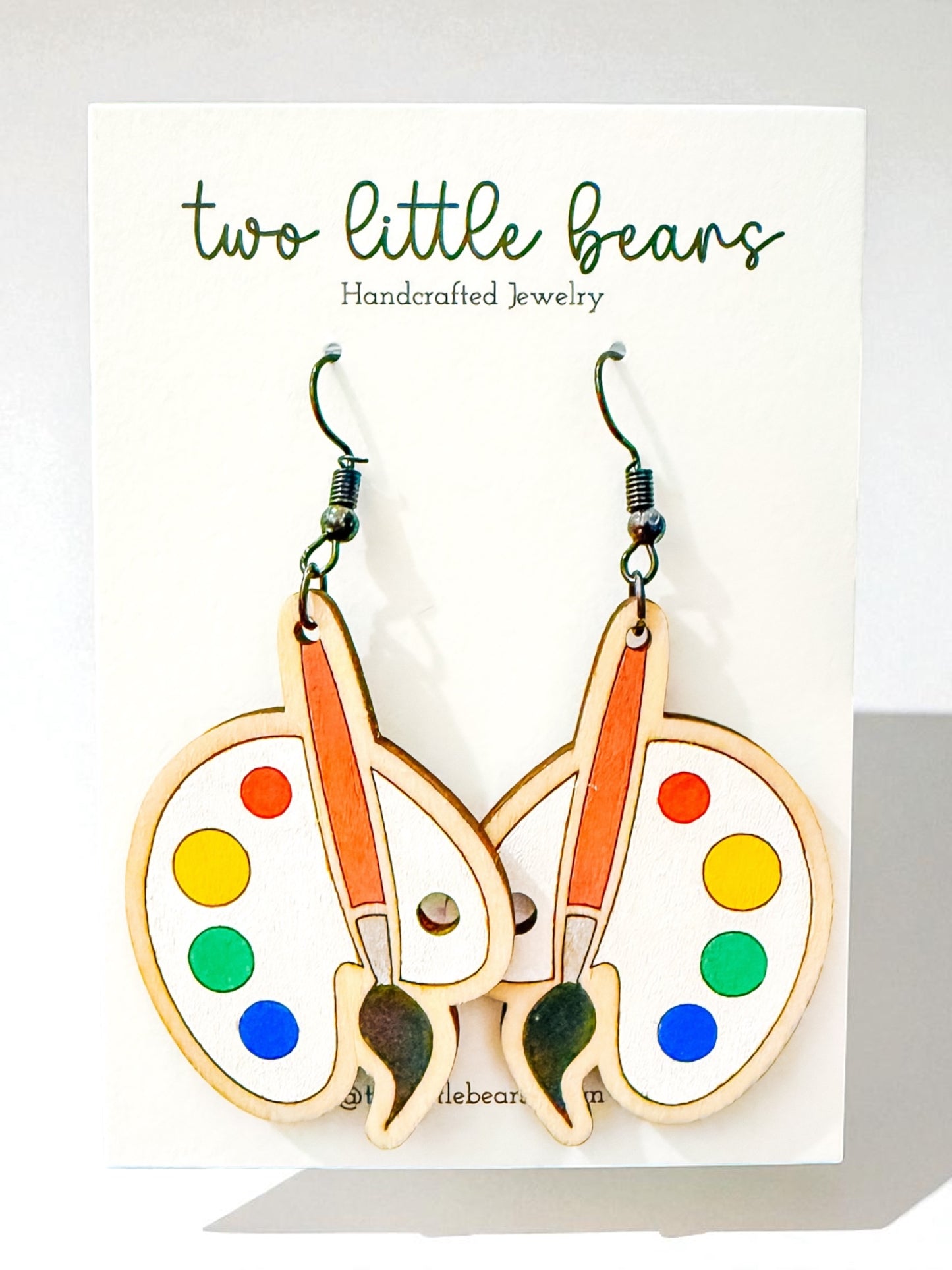 Paintbrush + Paint Earrings