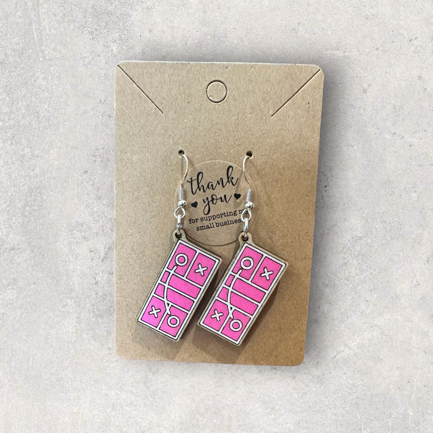 Pickleball Court Earrings