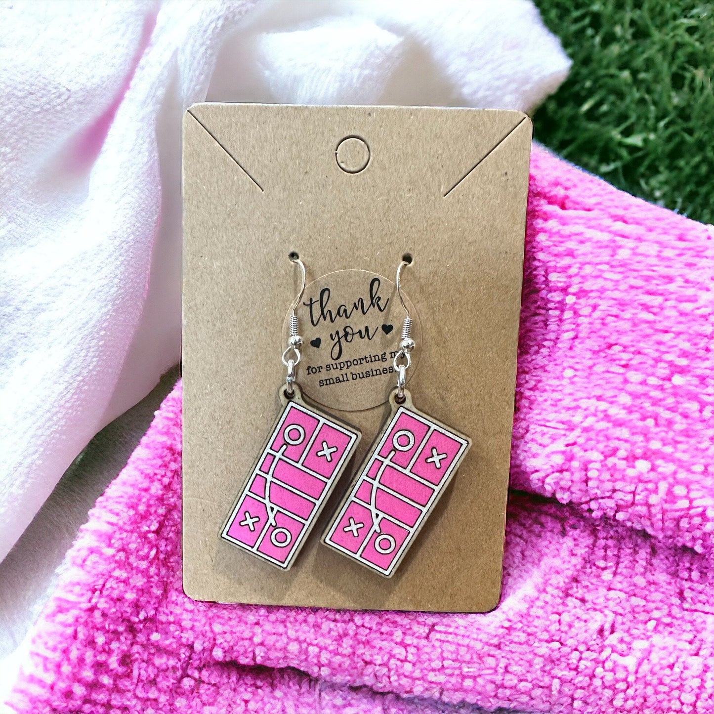 Pickleball Court Earrings