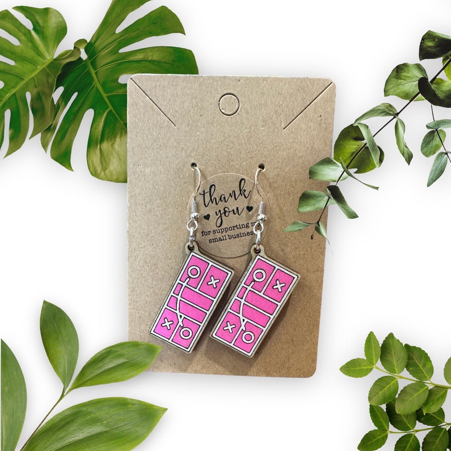 Pickleball Court Earrings