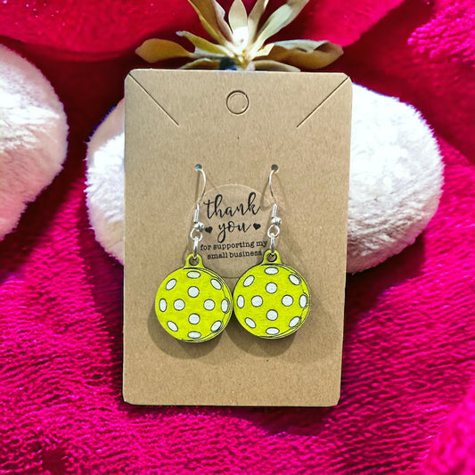 Pickleball Drop Earrings