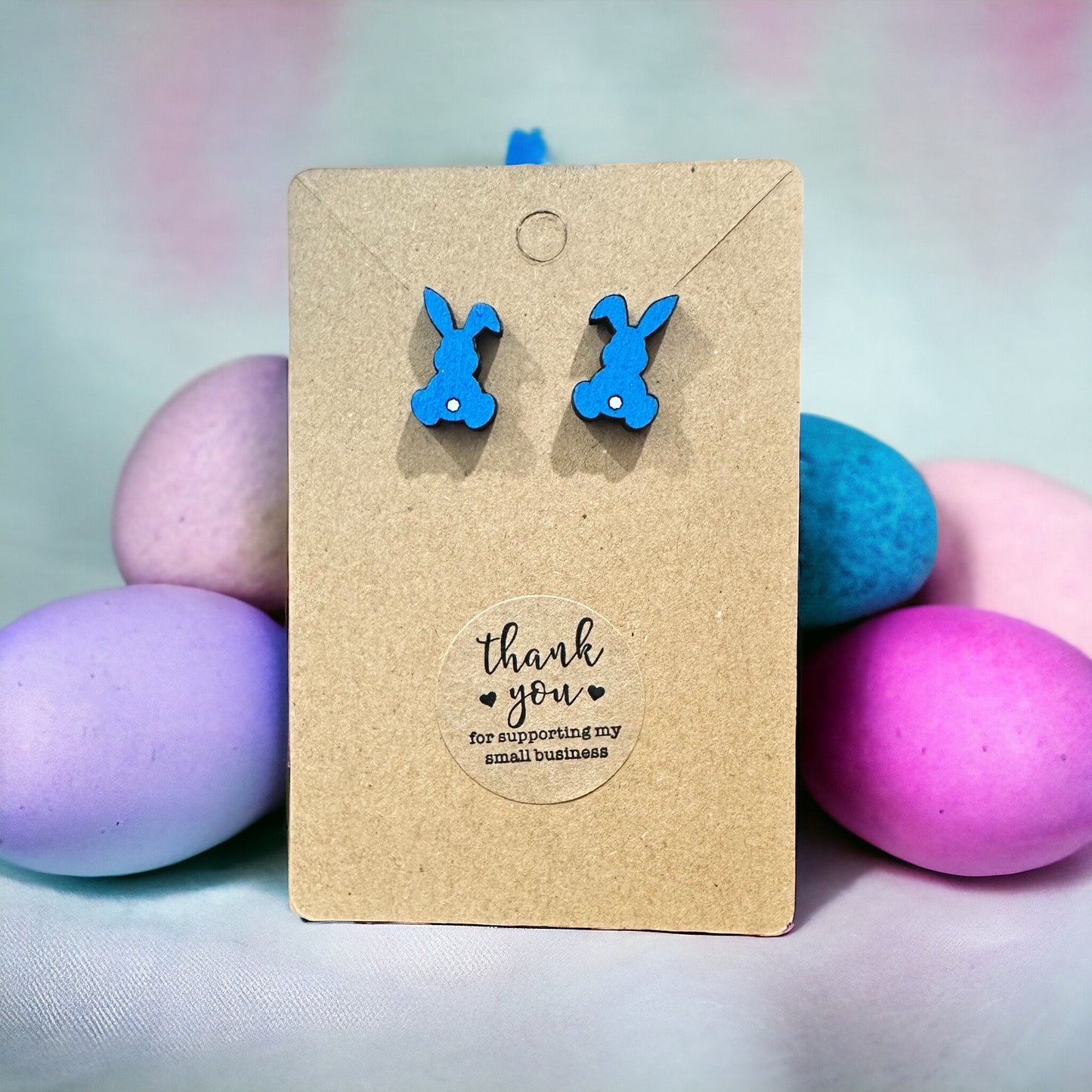 Easter Bunny Floppy Ear Earrings