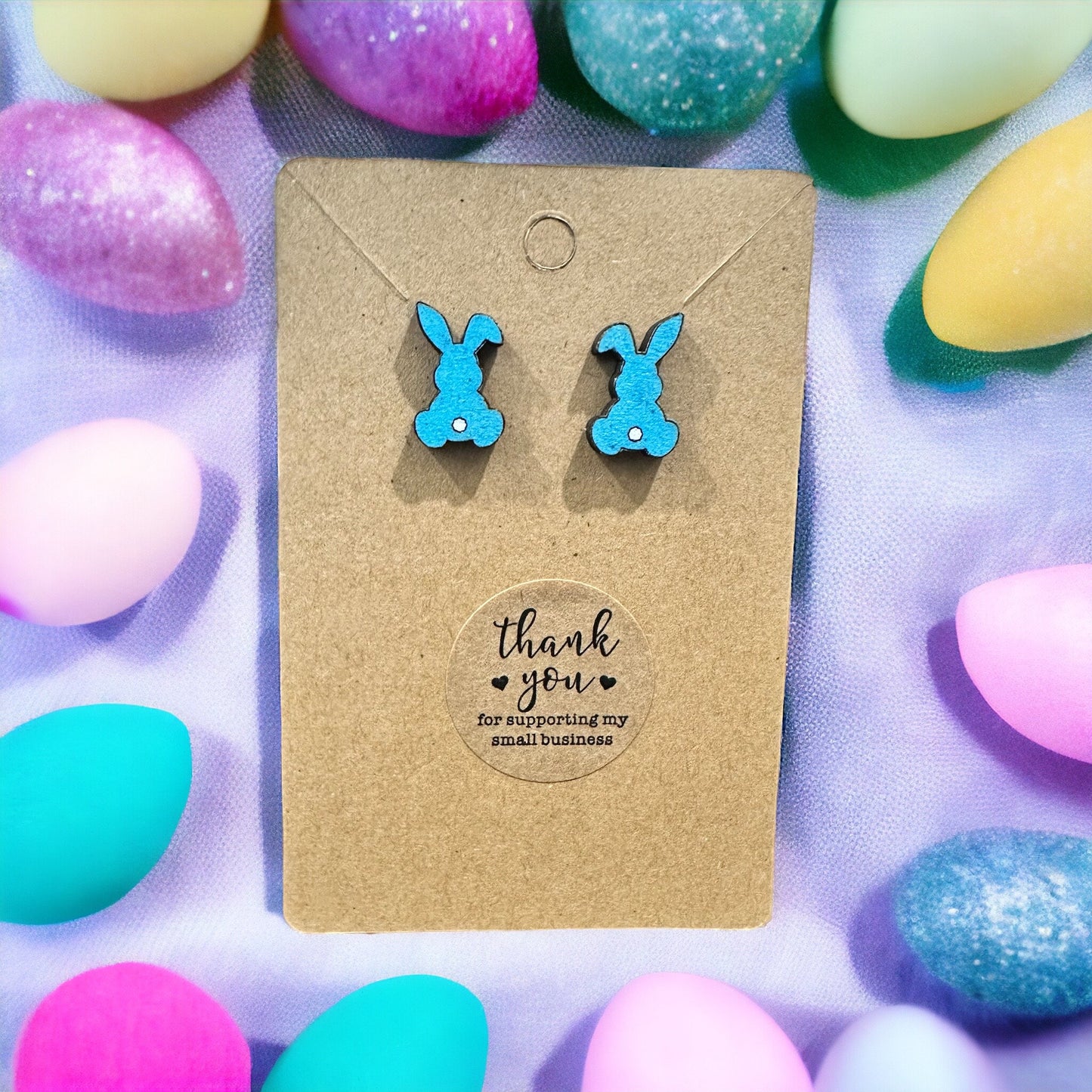 Easter Bunny Floppy Ear Earrings