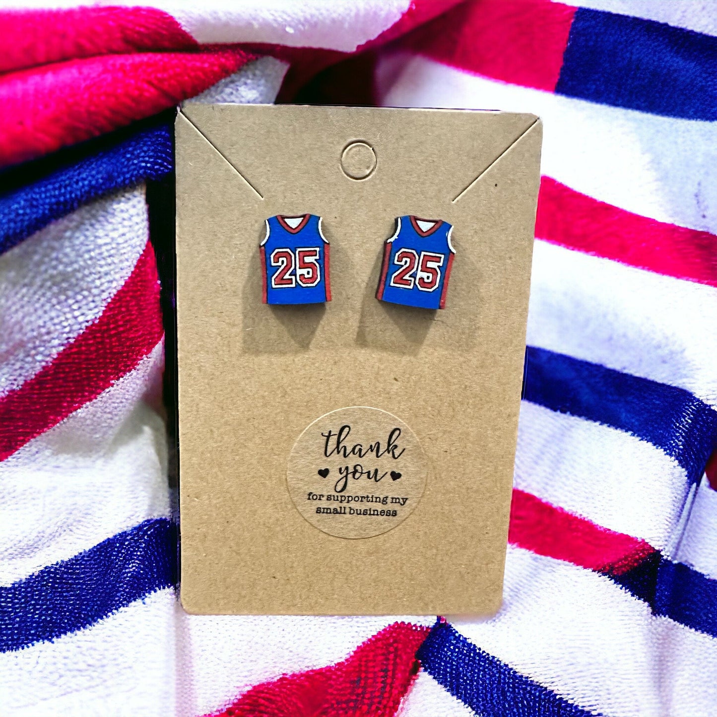 Basketball Jersey Earrings