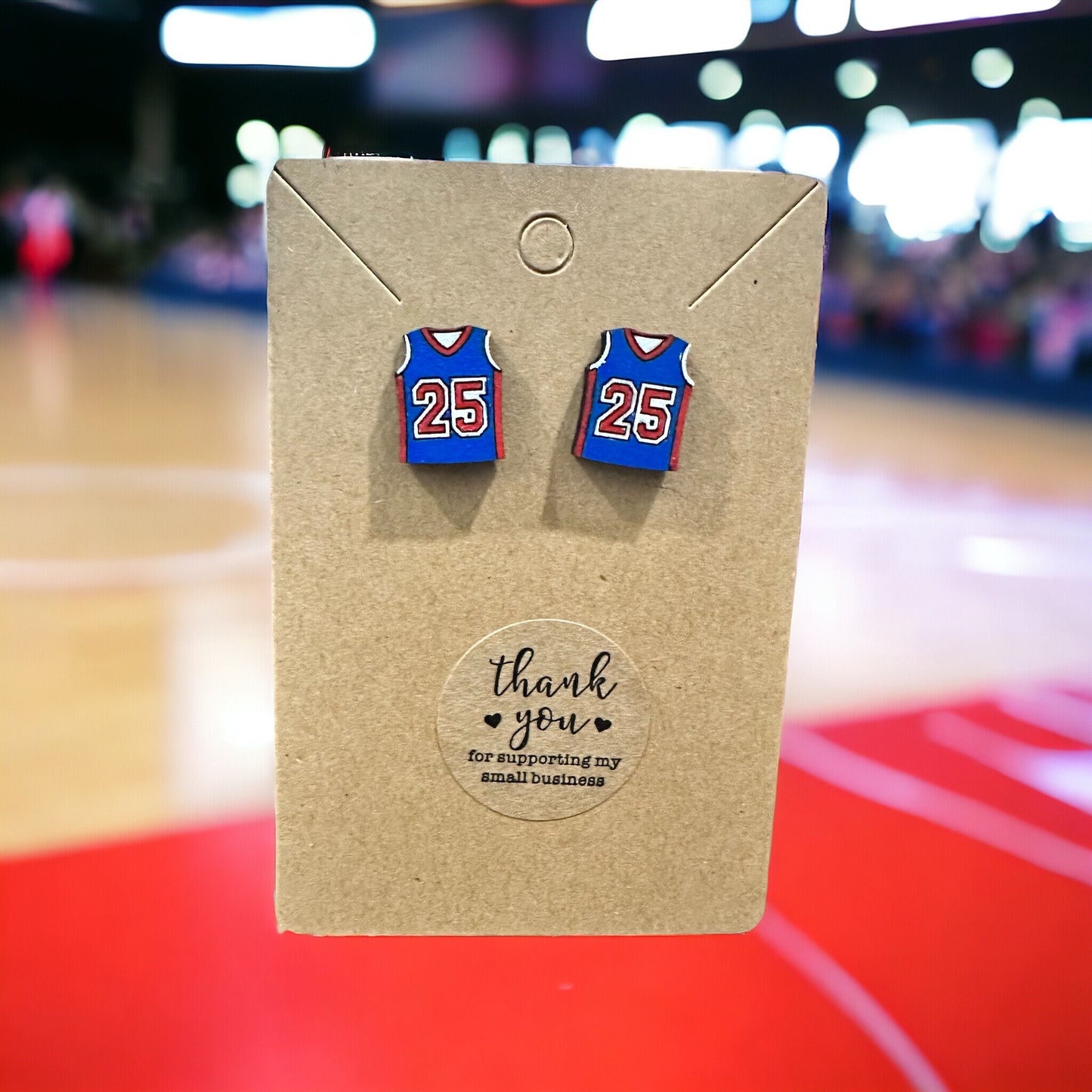 Basketball Jersey Earrings