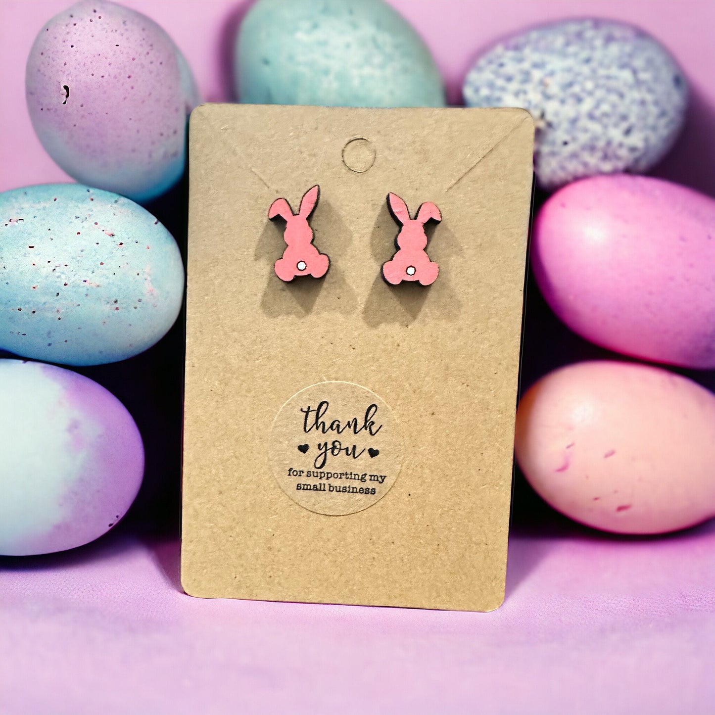 Easter Bunny Floppy Ear Earrings