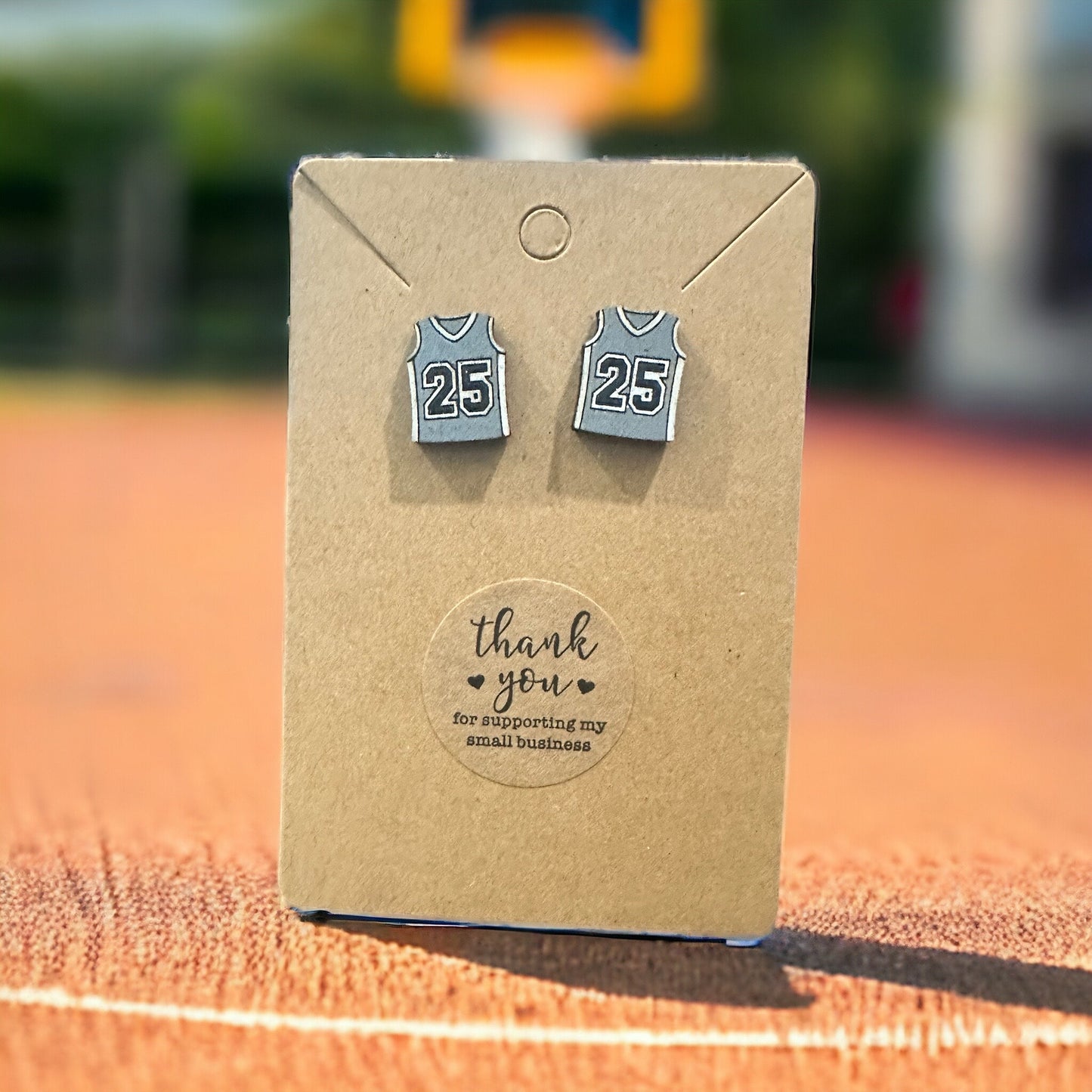 Basketball Jersey Earrings