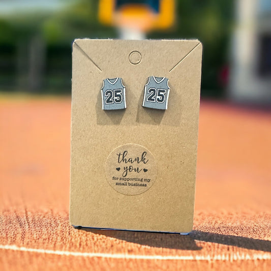 Basketball Jersey Earrings