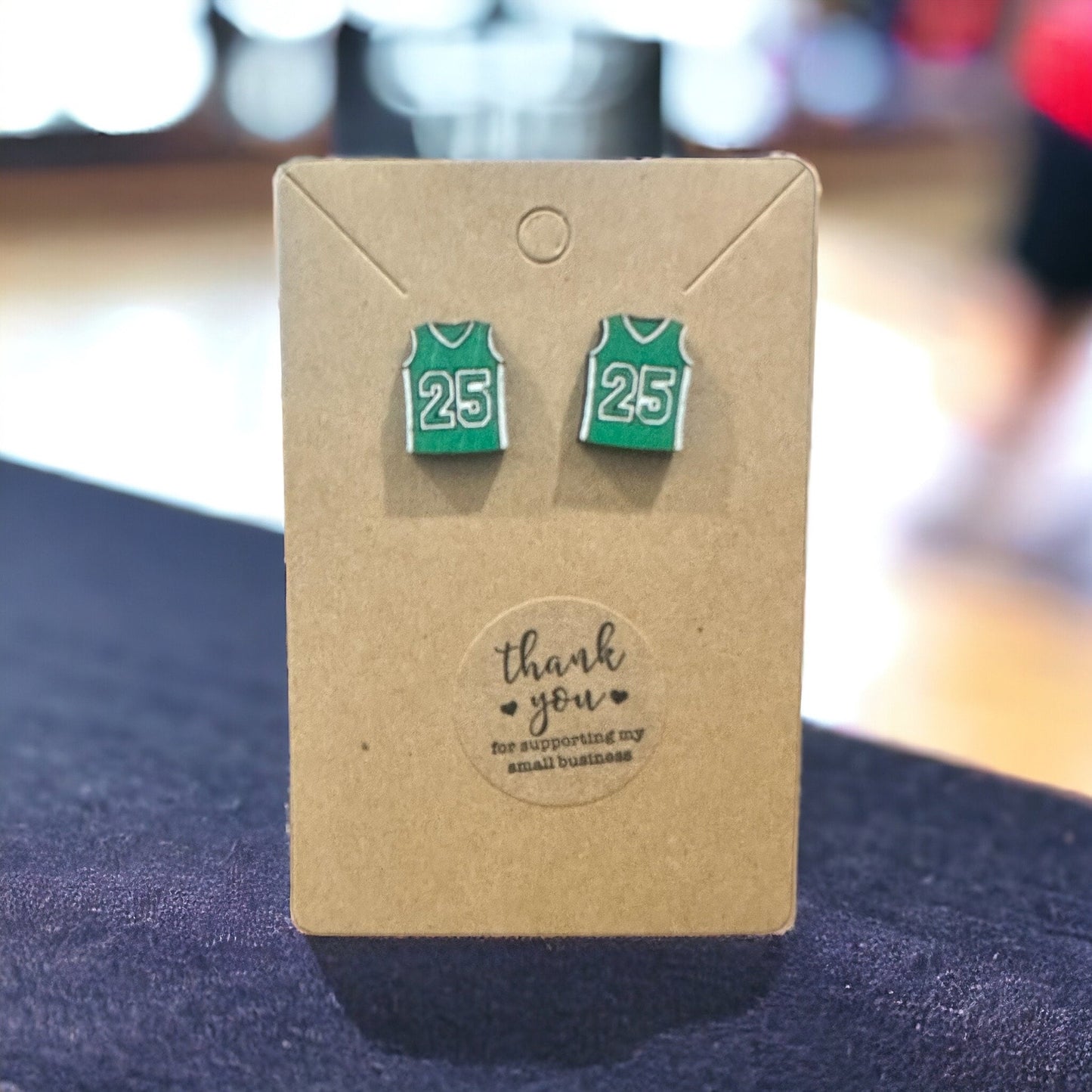 Basketball Jersey Earrings