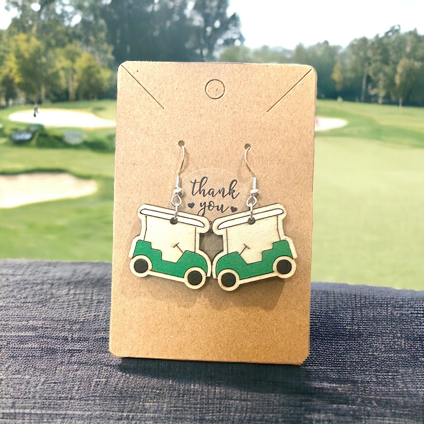 Golf Cart Earrings
