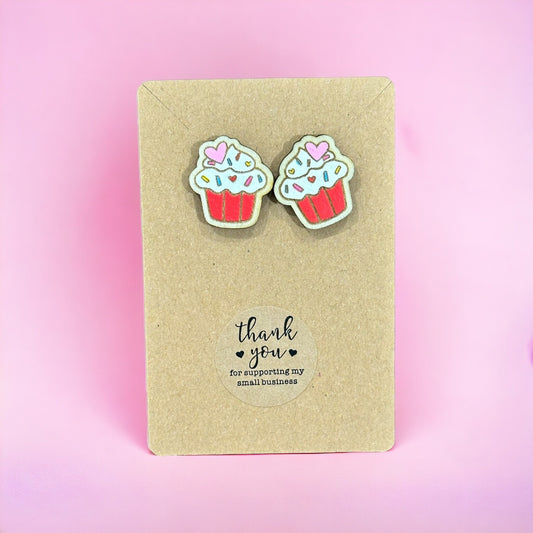 Sweetheart Cupcake Earrings